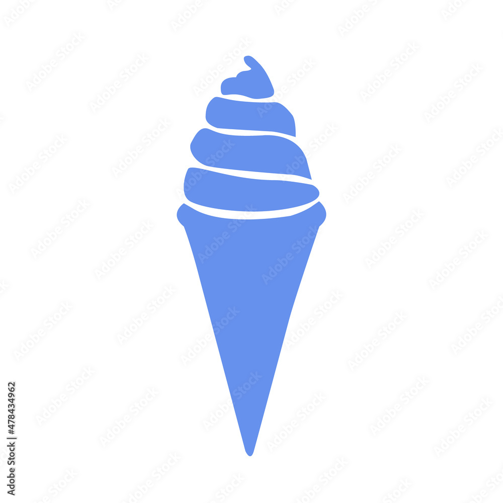 Ice Cream Vector Icon. Ice cream icon in trendy flat style. Ice cream icon image, Ice cream icon illustration isolated on white background Ice Cream Vector Icon. Ice cream icon in trendy flat style. Ice cream icon image, Ice cream icon illustration isolated on white background