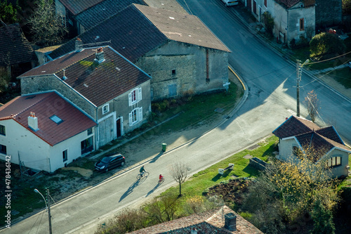 Aerial Mandre aux 4 tours Lorraine France photo