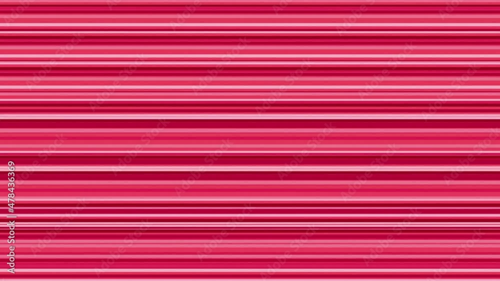 Red horizontal lines shaking quickly. 4K abstract motion background.