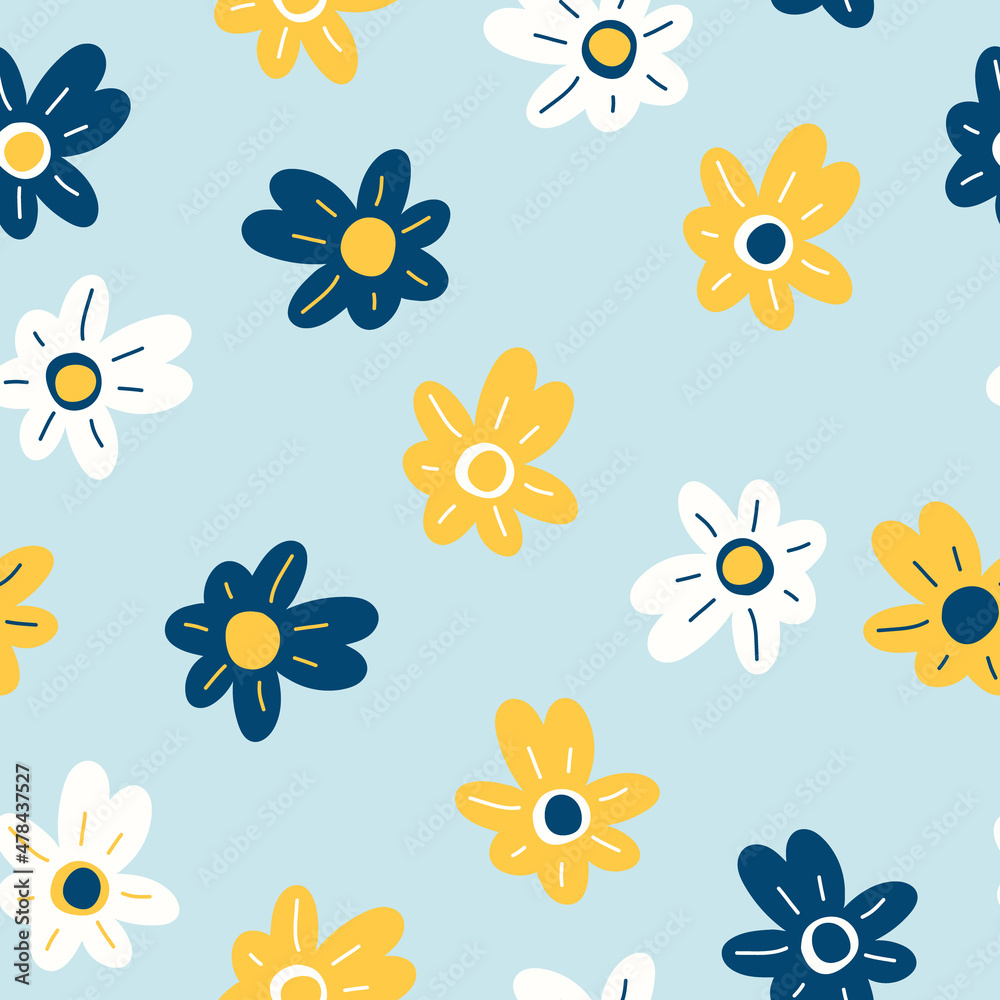 abstract flowers seamless pattern in trending colors 2022. vector hand drawn minimalism simple. wallpaper, textiles, wrapping paper. child. abstract flowers seamless pattern in trending colors 2022. vector hand drawn minimalism simple. wallpaper, textiles, wrapping paper. child.