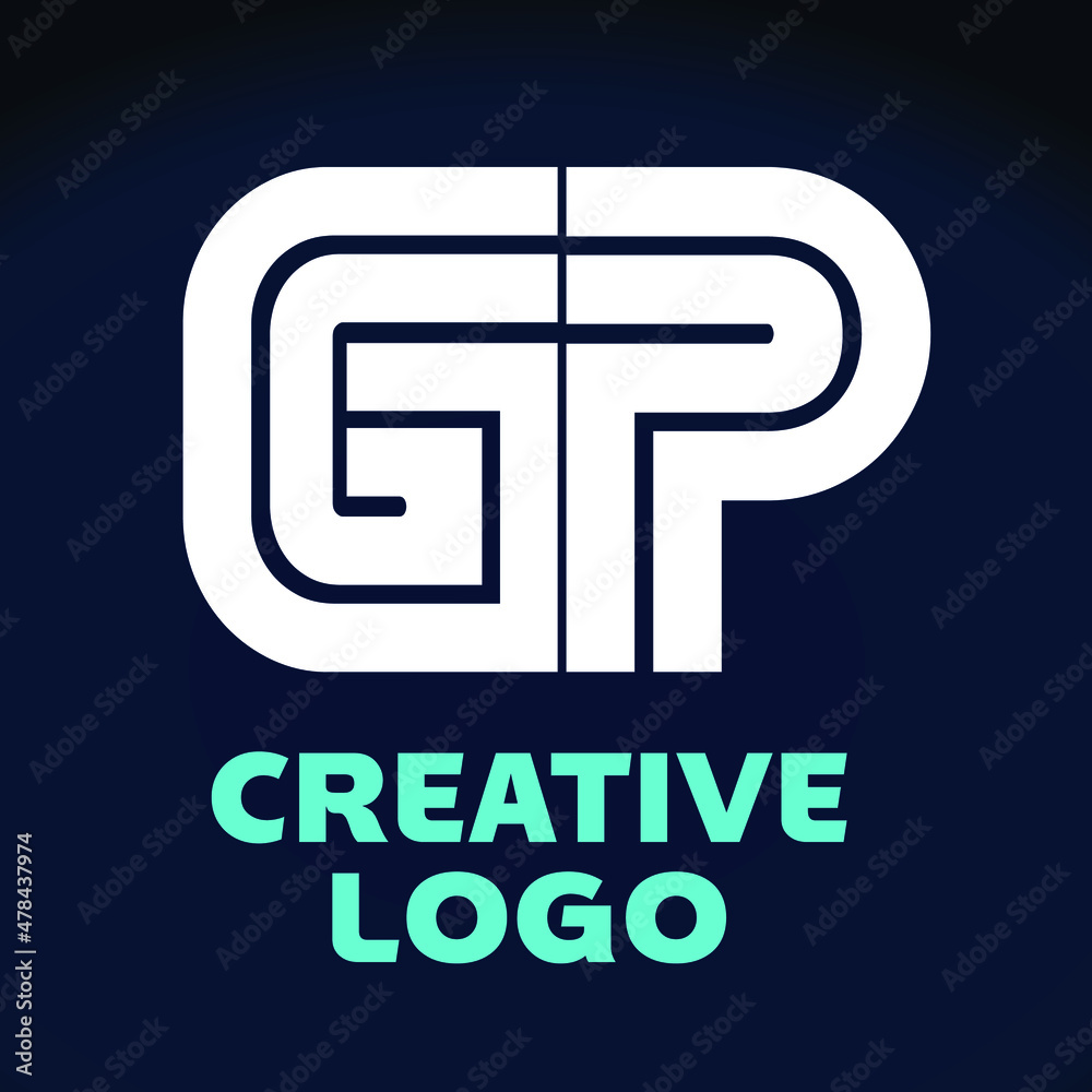 Creative letter G P Vector logo for Business Company, Brand Logo Creative letter G P Vector logo for Business Company, Brand Logo