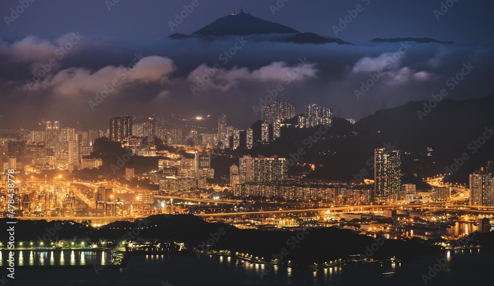 The beautiful city views of Hong Kong