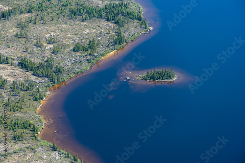 Tundra and Rivers in Nunavik Quebec Canada photo