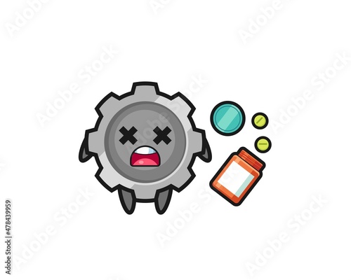 illustration of overdose gear character