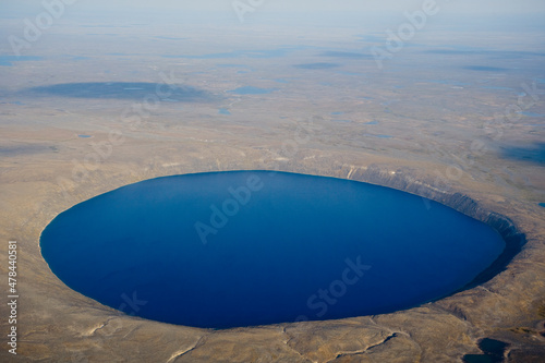 Pingualuit Crater - Cratère du Nouveau Ungava Peninsula Nunavik Quebec Canada photo