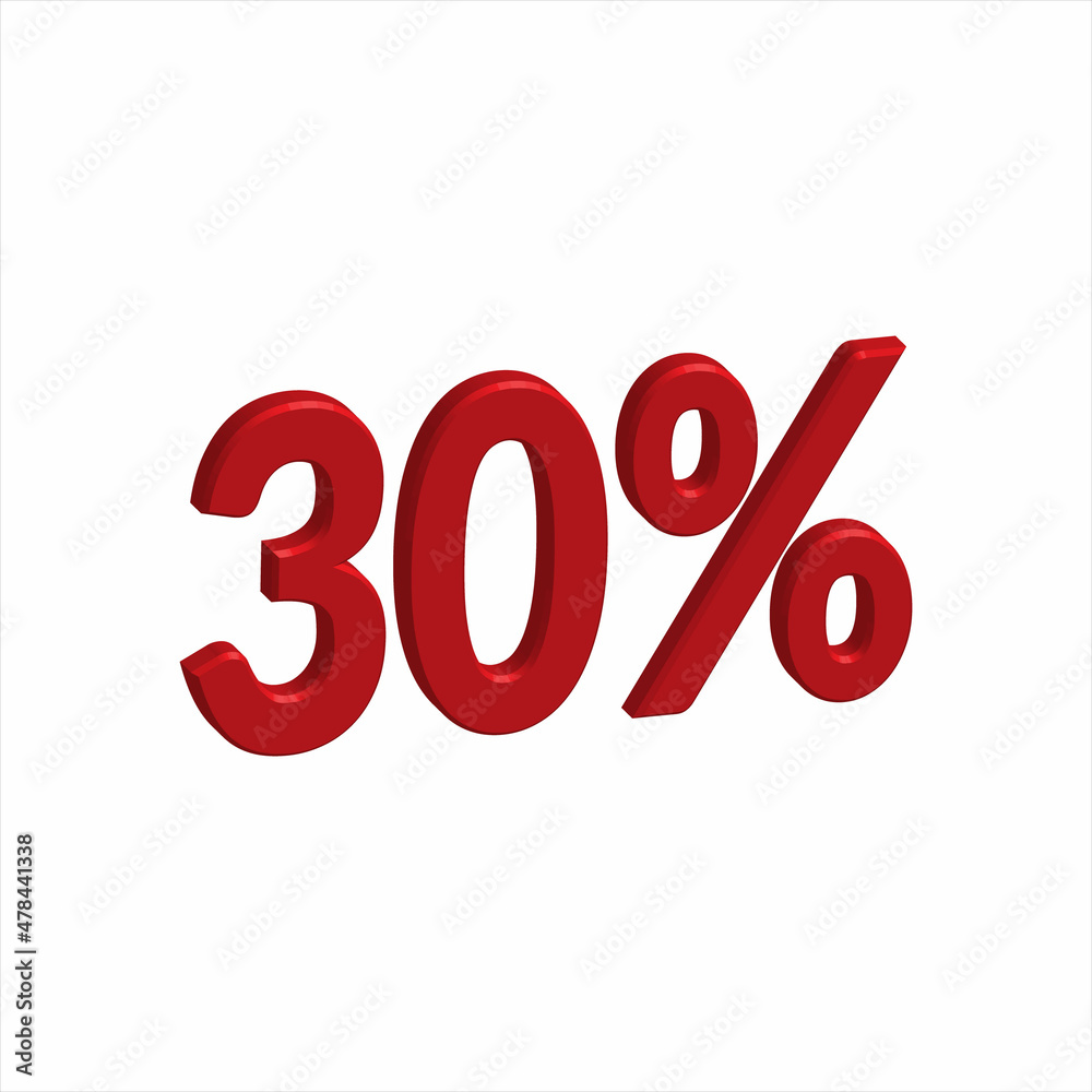 illustration of 3D rendering Number for Discount from a font set with the background. illustration of 3D rendering Number for Discount from a font set with the background.
