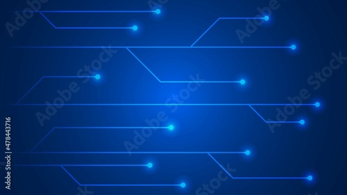 dot and line combined technology abstract background