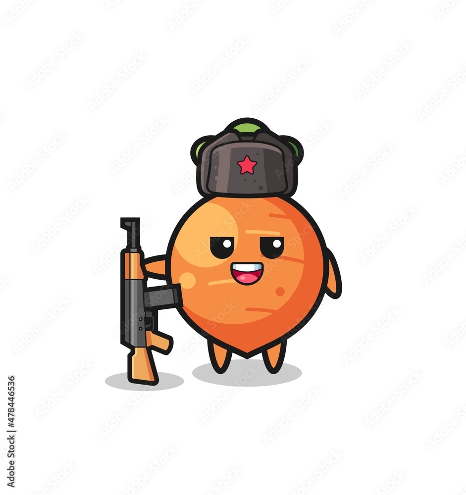 cute carrot cartoon as Russian army cute carrot cartoon as Russian army