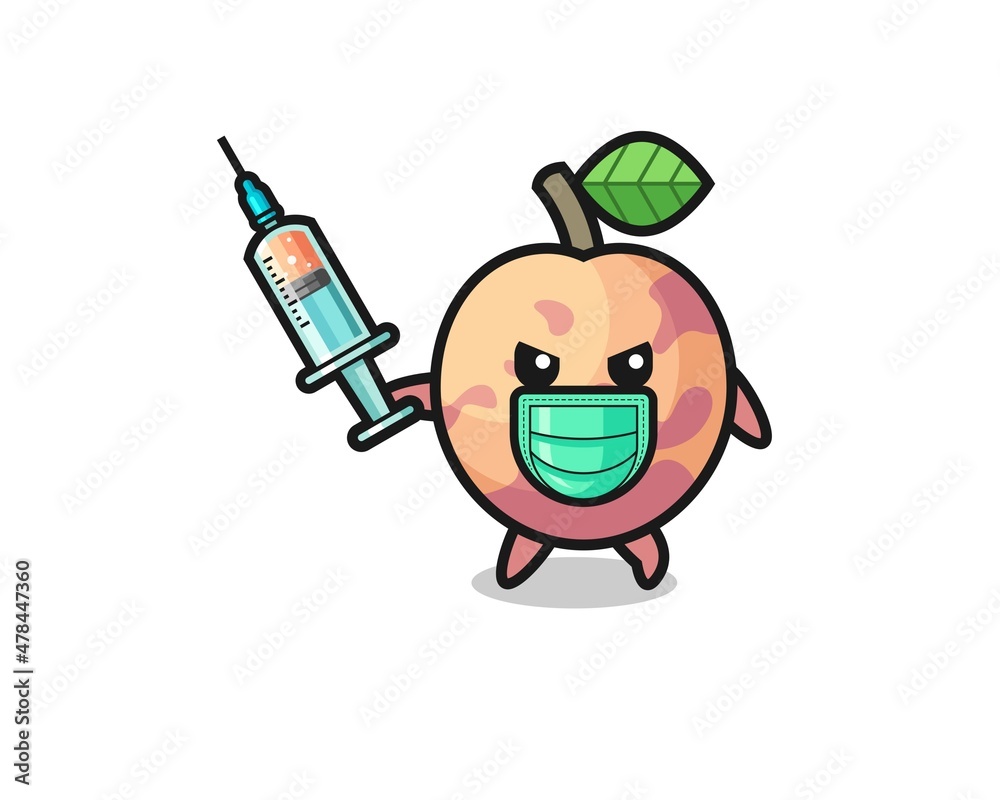 illustration of the pluot fruit to fight the virus illustration of the pluot fruit to fight the virus