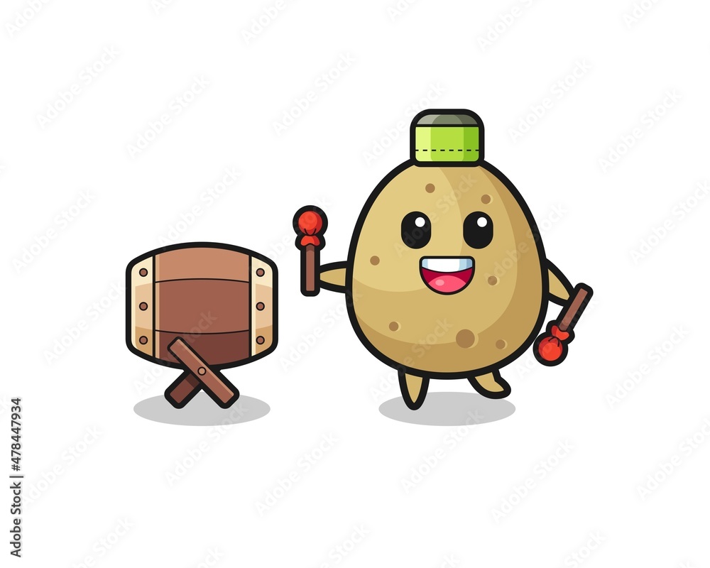potato muslim cartoon is beating the bedug potato muslim cartoon is beating the bedug