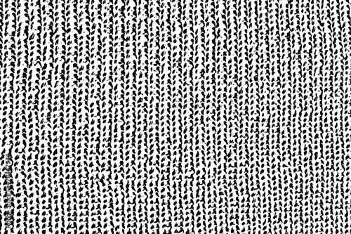 Grunge texture of the background of coarse knitted wool. English elastic wool. Warm knitted fabric. Abstract background of rough hand knitting. Vector illustration. Overlay template