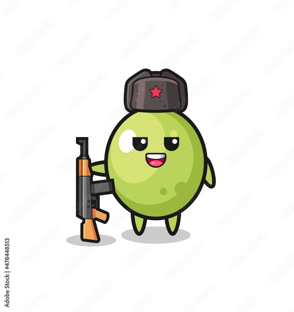 cute olive cartoon as Russian army cute olive cartoon as Russian army