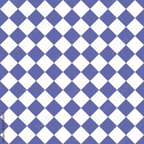 Very peri white squares seamless pattern. Vector illustration.
