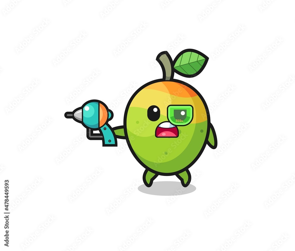 cute mango holding a future gun cute mango holding a future gun