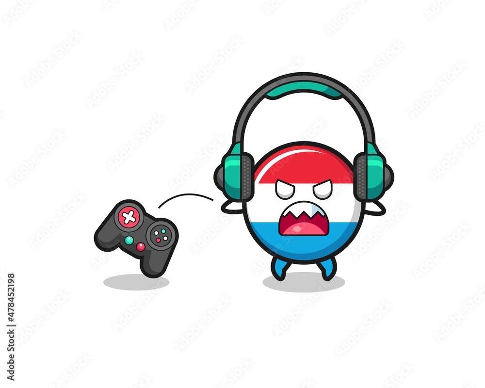 luxembourg gamer mascot is angry luxembourg gamer mascot is angry