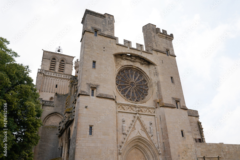 Saint Nazaire Cathedral building in city Beziers France