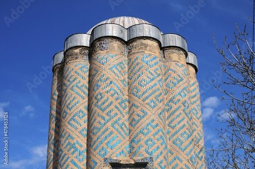 Karabaglar Tomb is located in the Nakhchivan Autonomous Region. The tomb was built in the 12th century. Nakhchivan, Azerbaijan. photo
