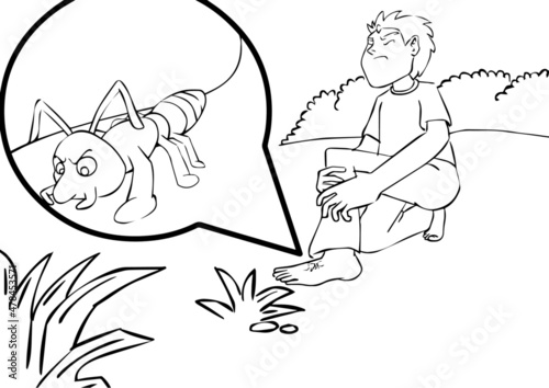 An Bird Talking To An Ant A Coloring Page. Ants are common insects, but they have some unique capabilities. More than 10,000 known ant species occur around the world