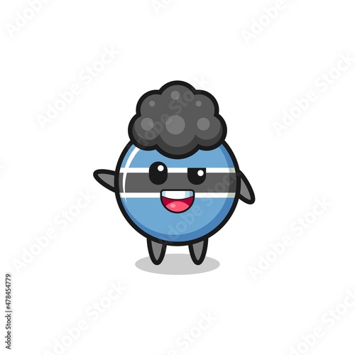 Wallpaper Mural botswana flag character as the afro boy Torontodigital.ca