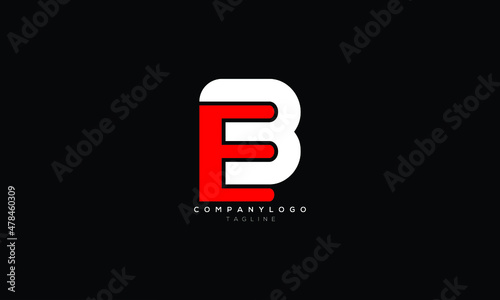 EB, BE, Abstract initial monogram letter alphabet logo design photo