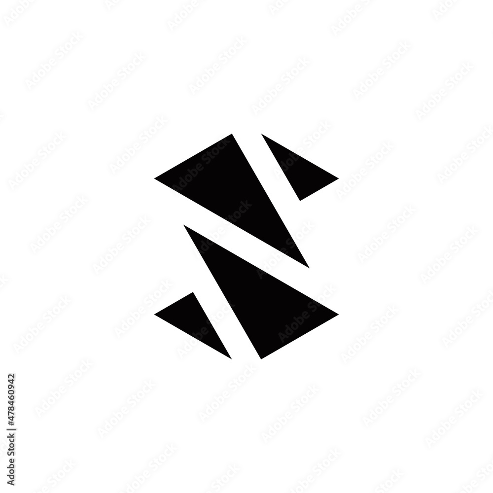 s initial triangle logo design vector template s initial triangle logo design vector template