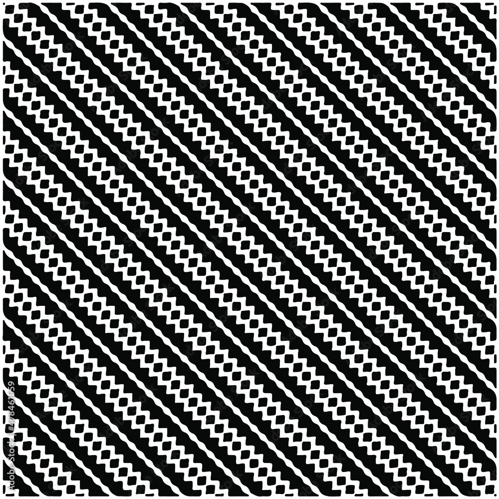 Seamless ethnic pattern color black and white.Can be used in fabric design for clothes, accessories; decorative paper, wrapping, background, wallpaper, Vector illustration. Seamless ethnic pattern color black and white.Can be used in fabric design for clothes, accessories; decorative paper, wrapping, background, wallpaper, Vector illustration.