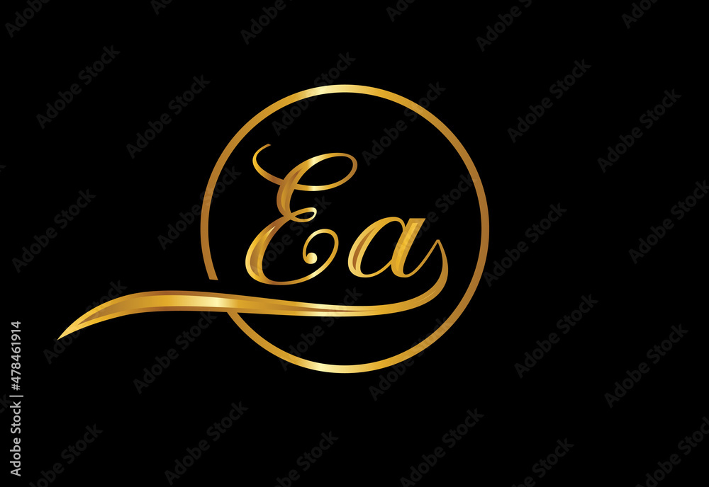 Fototapeta premium Initial Letter E A Logo Design Vector. Graphic Alphabet Symbol For Corporate Business Identity