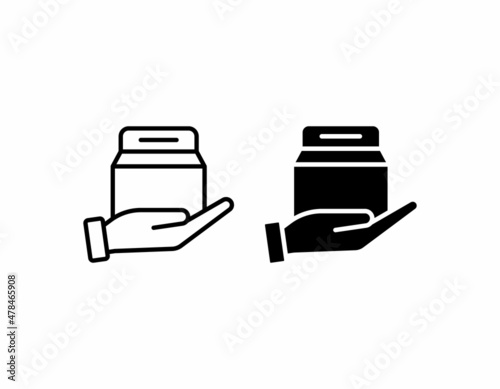 take away icon vector