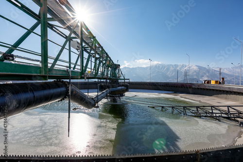 Foto Gravity concrete thickener facilities in the mining plant