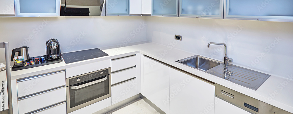 interior design clean kitchen for home, hotel and business with white cabinet interior design clean kitchen for home, hotel and business with white cabinet