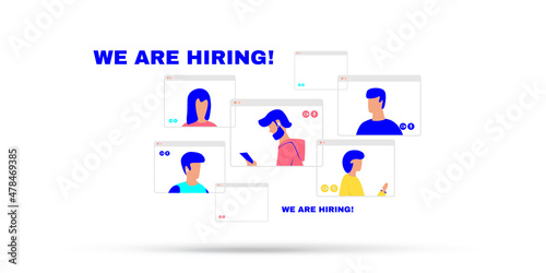 We are hiring concept illustration