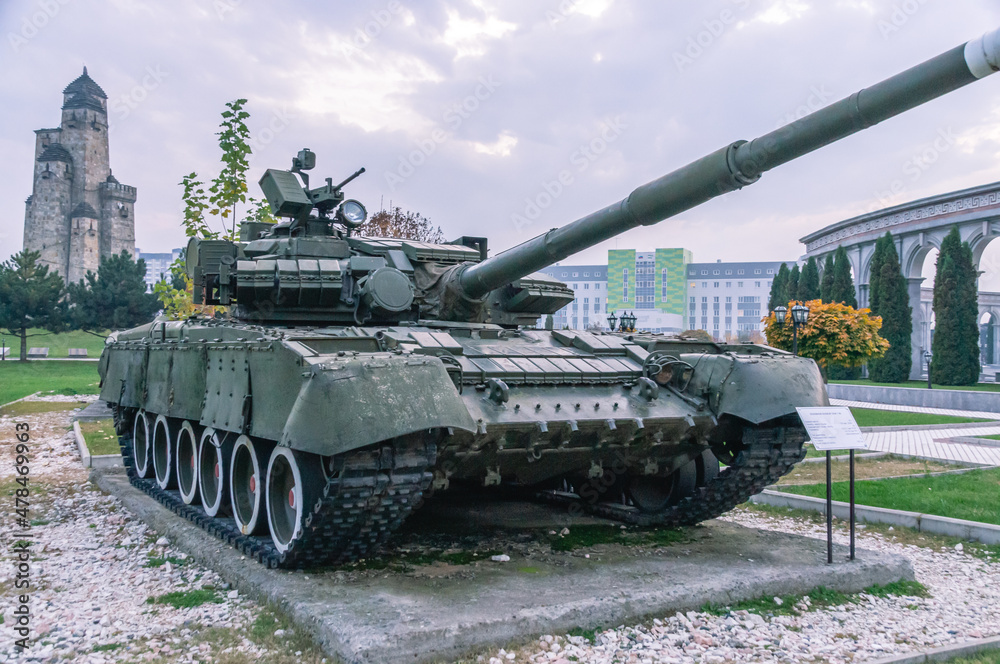Combat vehicle, the main tank produced in the USSR. The world's first tank with dynamic protection. A tank that participated in the fighting. Combat vehicle, the main tank produced in the USSR. The world's first tank with dynamic protection. A tank that participated in the fighting.