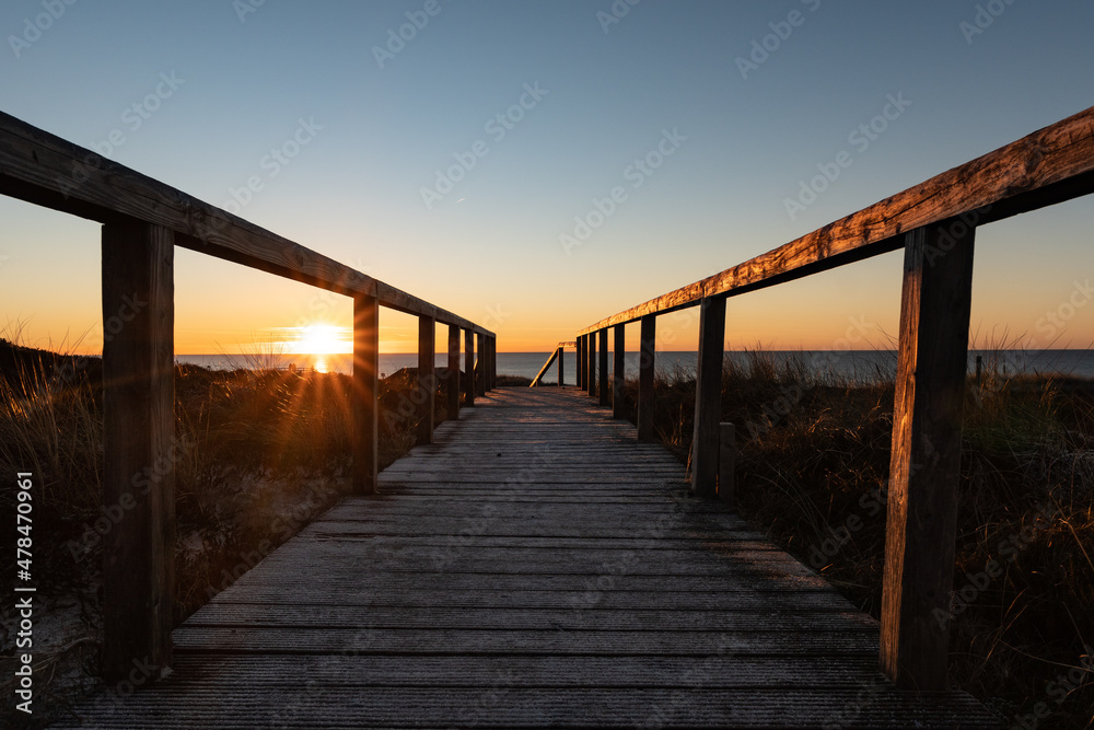 pier at sunset