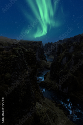 green aurora northern lights in Iceland