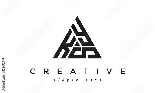 KYS creative tringle three letters logo design photo