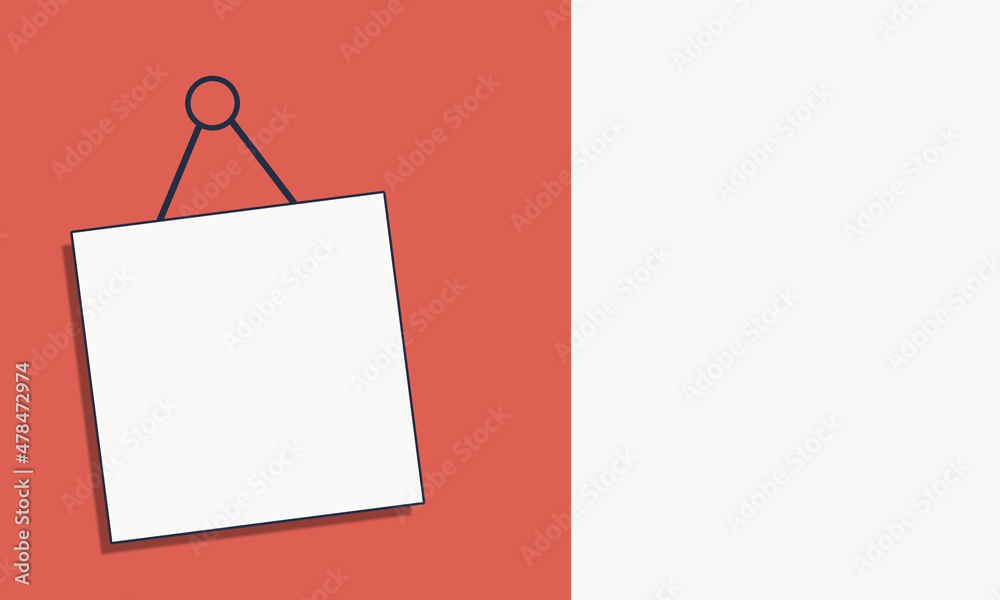 coral and white background with hanging white squares coral and white background with hanging white squares