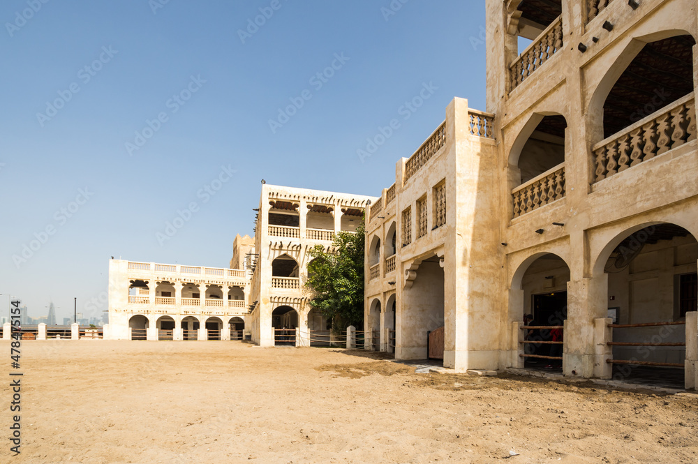 Souq Waqif in Doha, in the state of Qatar