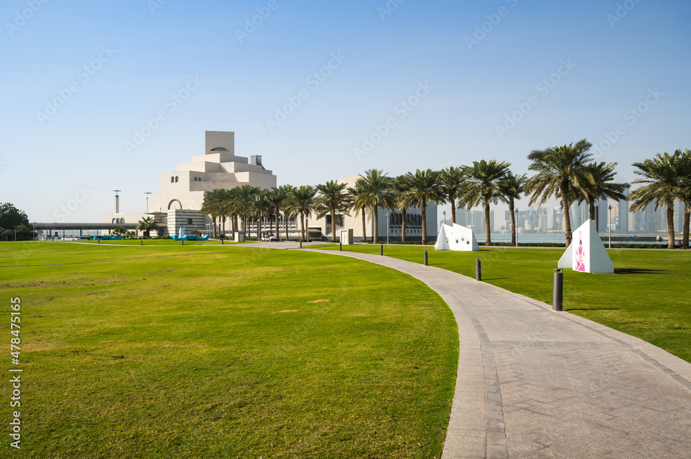 View of museum of islamic art in Doha