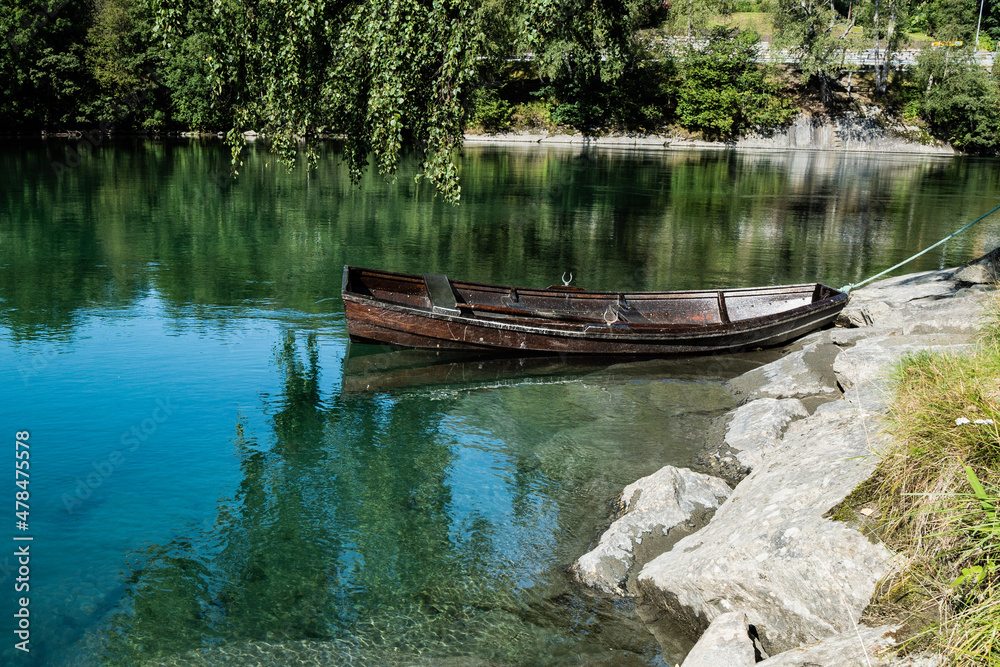 boat on the river rauma