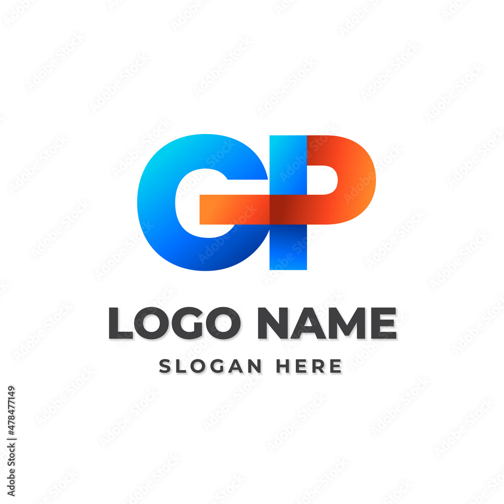 Gradient Monogram GP Logo