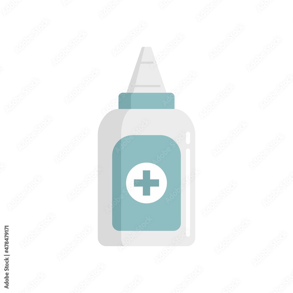 Antiseptic hand drop icon flat isolated vector Antiseptic hand drop icon flat isolated vector
