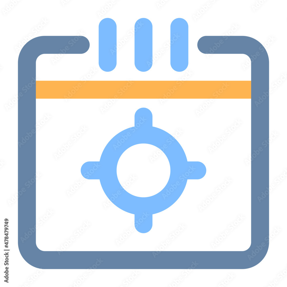 Obraz premium target colored line icon