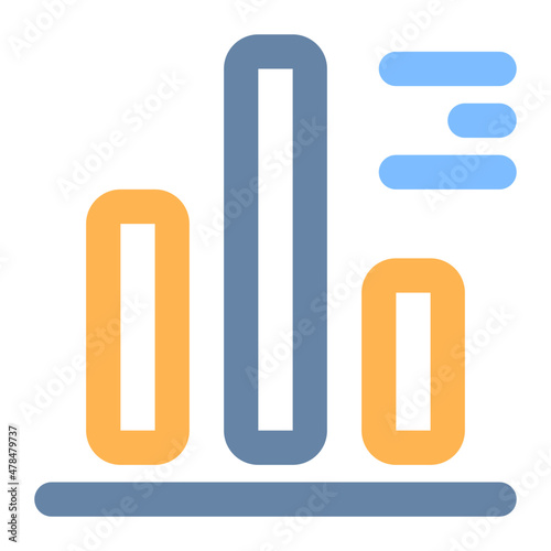 business analyst colored line icon