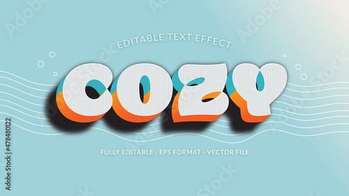 Cozy Text Effect With Duo Tone