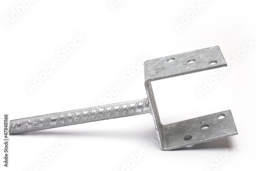 Φωτογραφία steel joist hanger for column white background