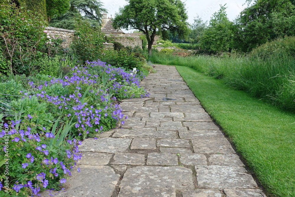 Stone path in a garden Stone path in a garden