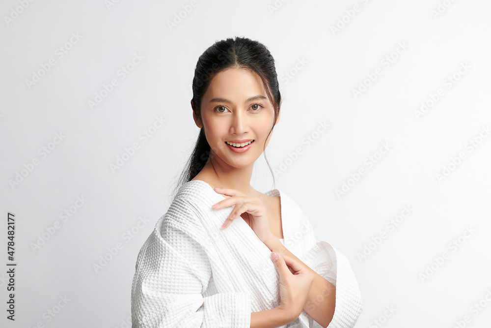 Beautiful young asian woman with clean fresh skin on white background, Face care, Facial treatment, Cosmetology, beauty and spa, Asian women portrait. Beautiful young asian woman with clean fresh skin on white background, Face care, Facial treatment, Cosmetology, beauty and spa, Asian women portrait.