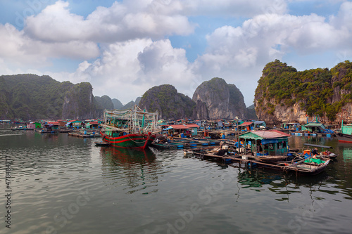 Halong Bay or Halong Bay is a UNESCO World Heritage Site, Vietnam.