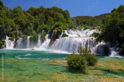 Fototapeta Naklejka Na Ścianę i Meble -  Croatia nature - Krka waterfalls