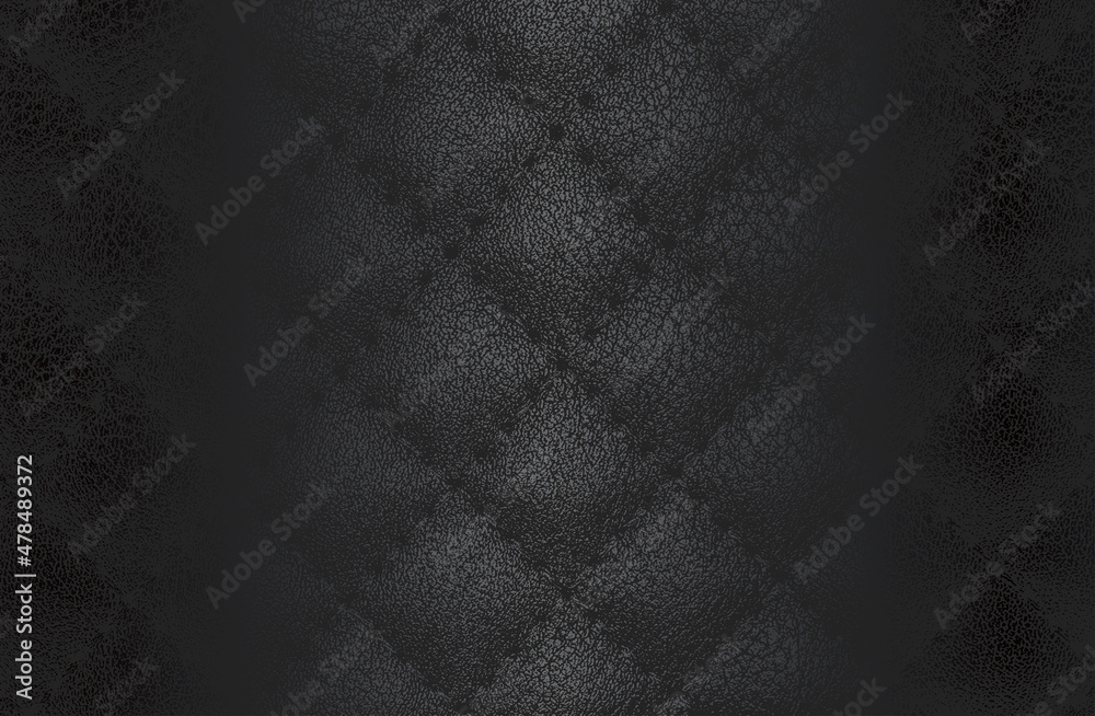 Luxury black metal gradient background with distressed natural, genuine animal skin, leather texture. - obrazy, fototapety, plakaty 